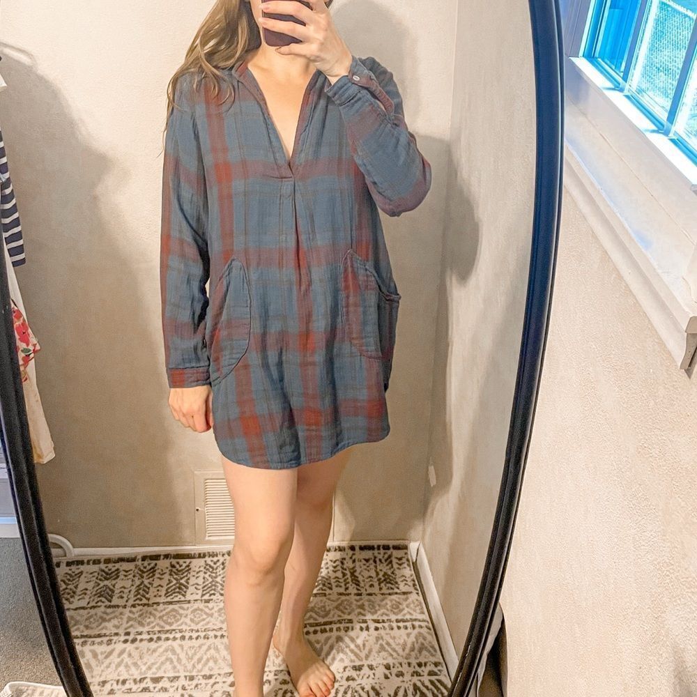 CP Shades X Free People Plaid Tunic XS